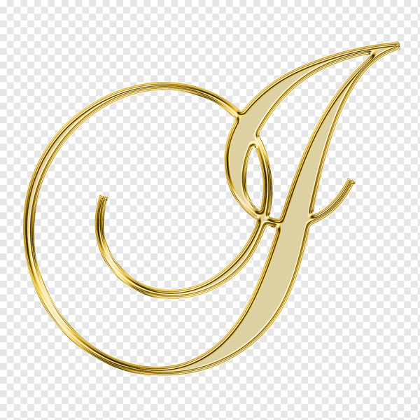 Золотые Каллиграфические буквы