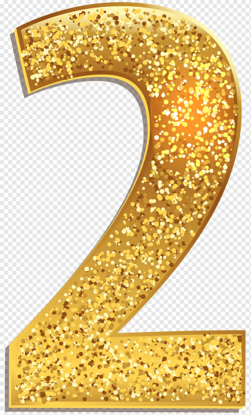 Золотые цифры на прозрачном фоне