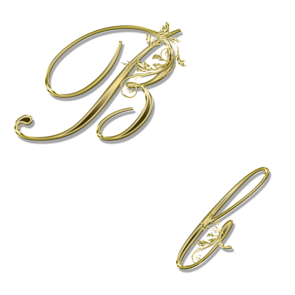 Золотые буквы алфавит