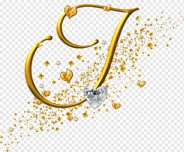 Золотистые буквы на прозрачном фоне