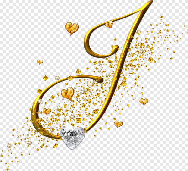 Красивые золотые буквы на прозрачном фоне