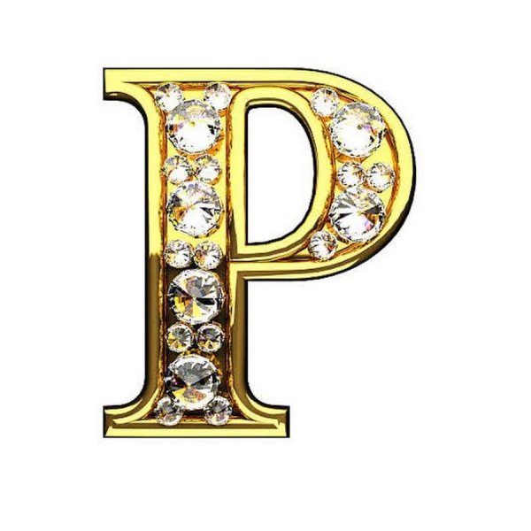 Буквы с бриллиантами