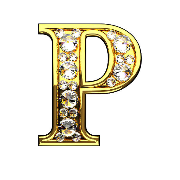 Золотая буква р