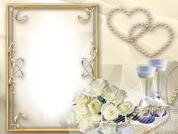 Рамка для поздравления со свадьбой