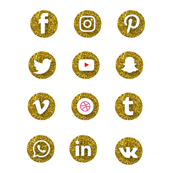 Золотые значки для визитки