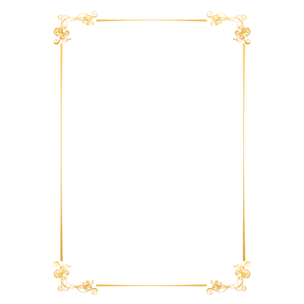 Тонкая Золотая рамка