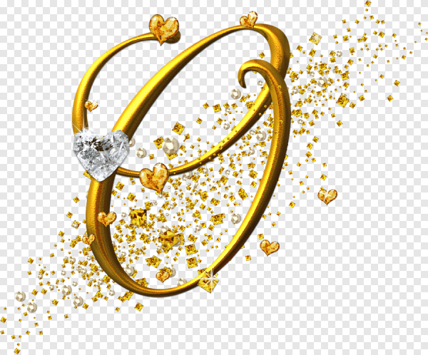 Красивые золотые буквы