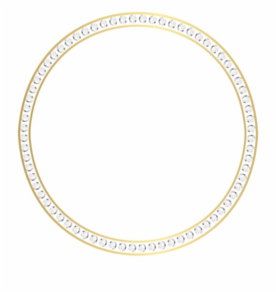 Рамка круглая тонкая