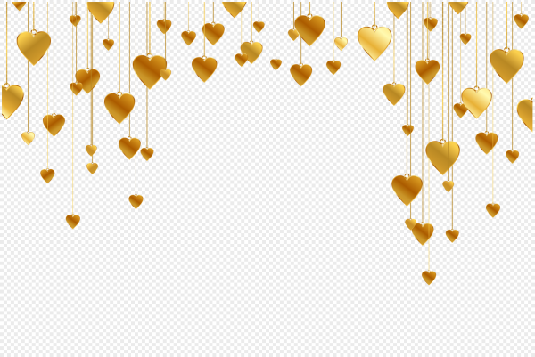 Золотые сердечки