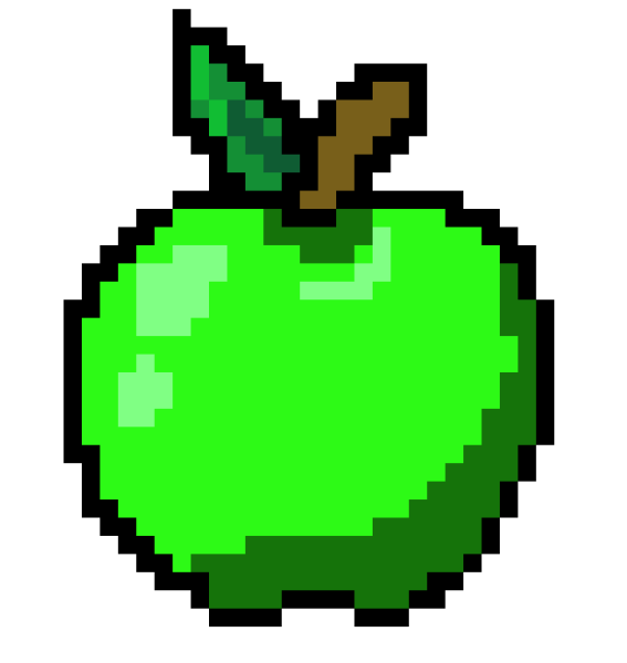 Пиксельное яблоко