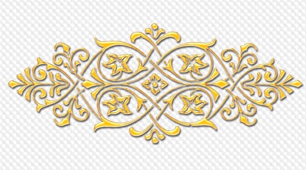 Казахский орнамент на прозрачном фоне