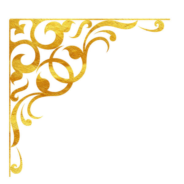 Золотой орнамент уголок