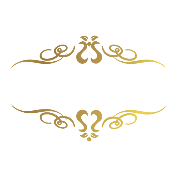 Рамка вензеля золото