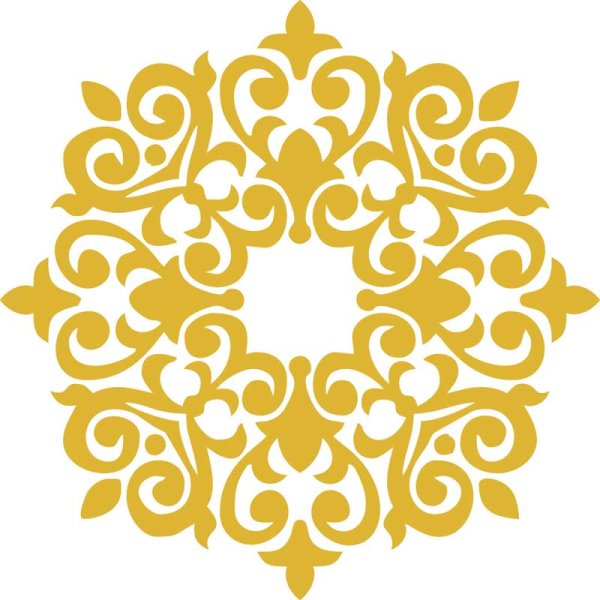 Казахский орнамент круглый