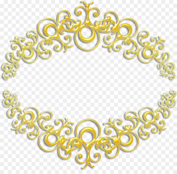 Золотой круглый орнамент