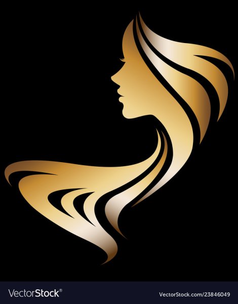 Силуэт на золотом фоне