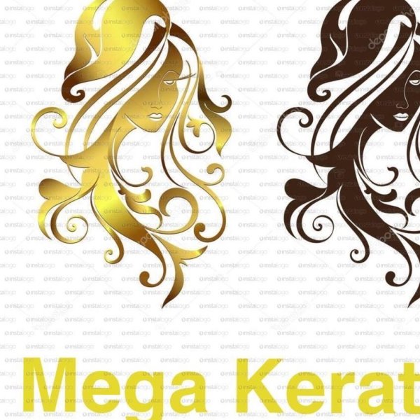 Силуэт девушки с золотыми волосами