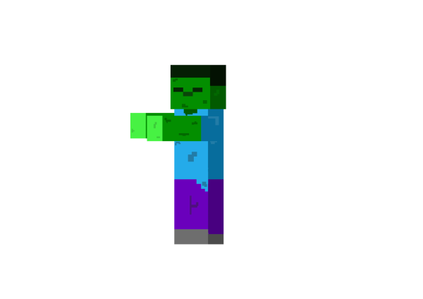 Зомби из МАЙНКРАФТА 2d