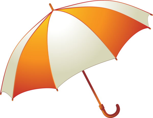 Зонт на белом фоне