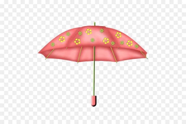 Красивые детские зонтики на прозрачном фоне