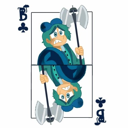 Зонтик 13 карт валет