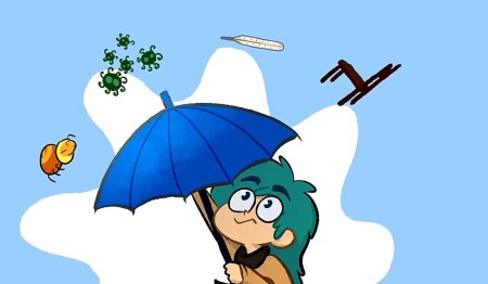 Плакат зонтика 13 карт