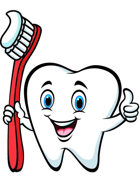 Зубик с зубной щеткой