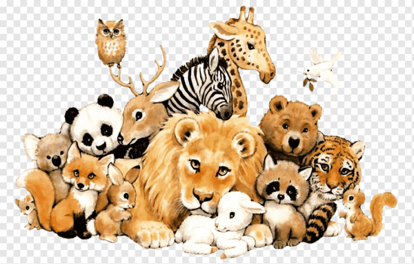 Животные на прозрачном фоне