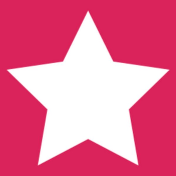 Белая звезда на прозрачном фоне