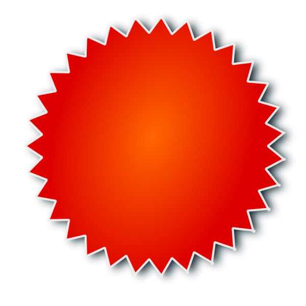 Ценник круглый