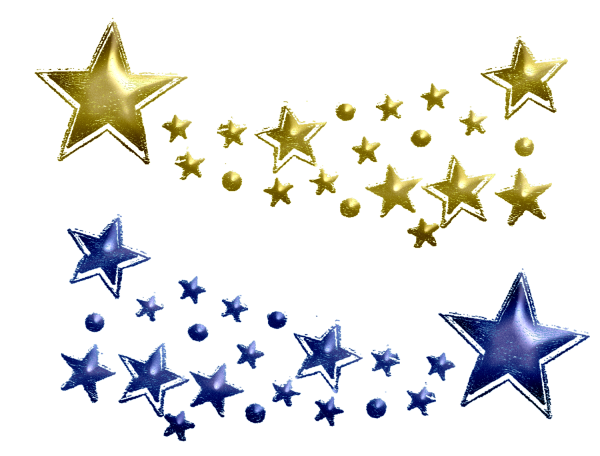 Звездочки на прозрачном фоне