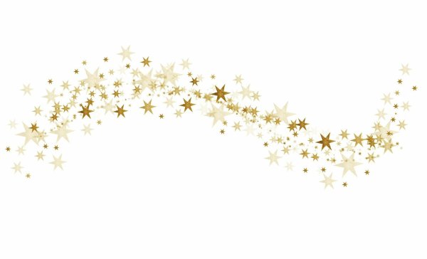 Россыпь звезд на прозрачном фоне