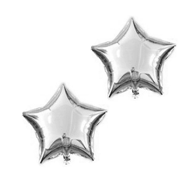 Серебряные фольгированные звезды