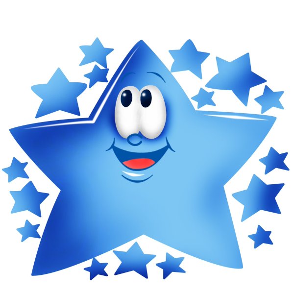 Синие звездочки