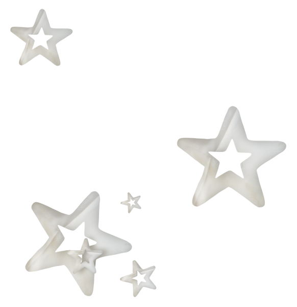 Белые звездочки на прозрачном фоне