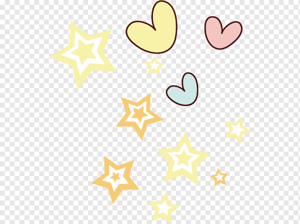 Сердечки звездочки