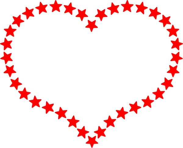 Сердечки звездочки