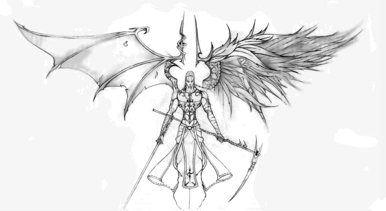 Рисунки для срисовки крылья демона