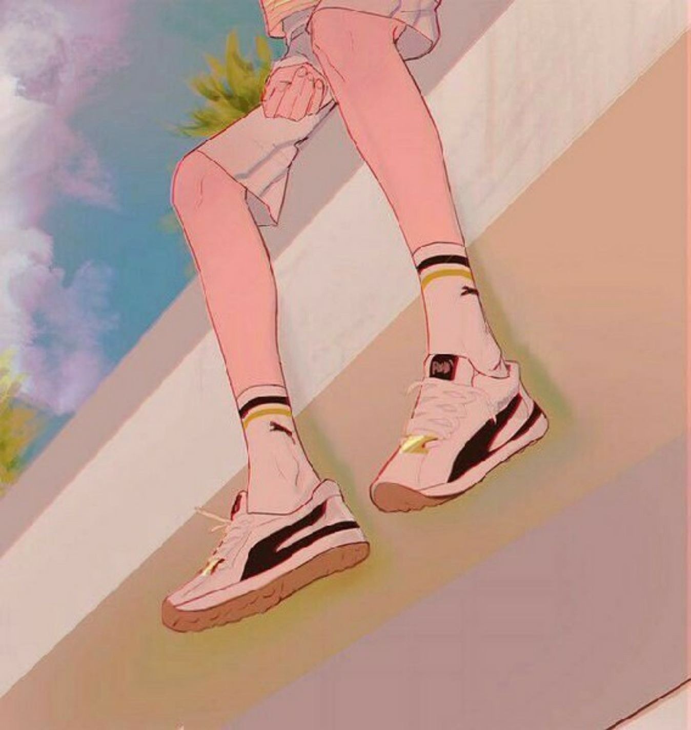 Эстетика ног аниме