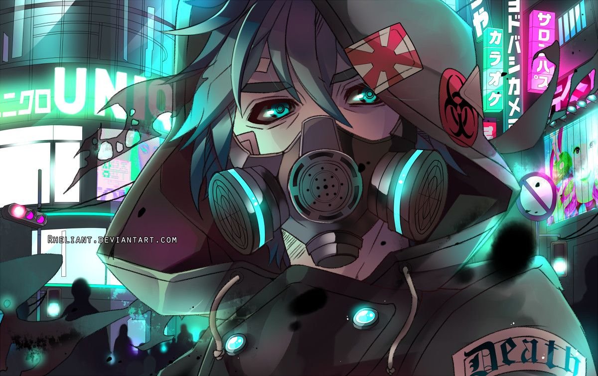 Cyberpunk anime art