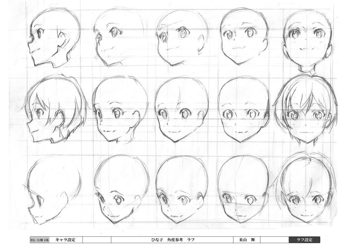 Туториал рисования лица аниме