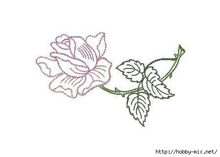 Вышивка гладью Стежки для роз