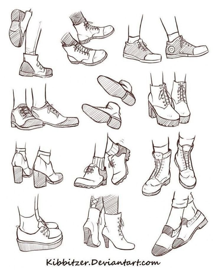 Ноги в обуви референс