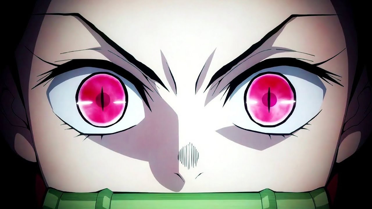 Глаза из аниме клинок рассекающий демонов
