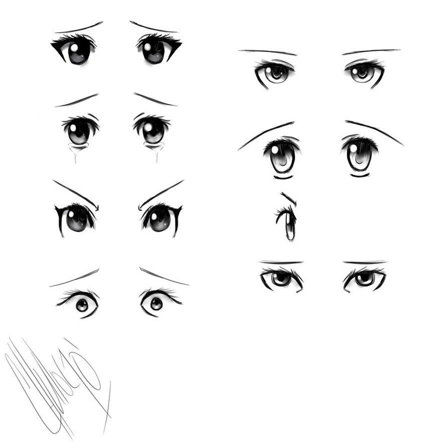 Глаза для рисования девушек