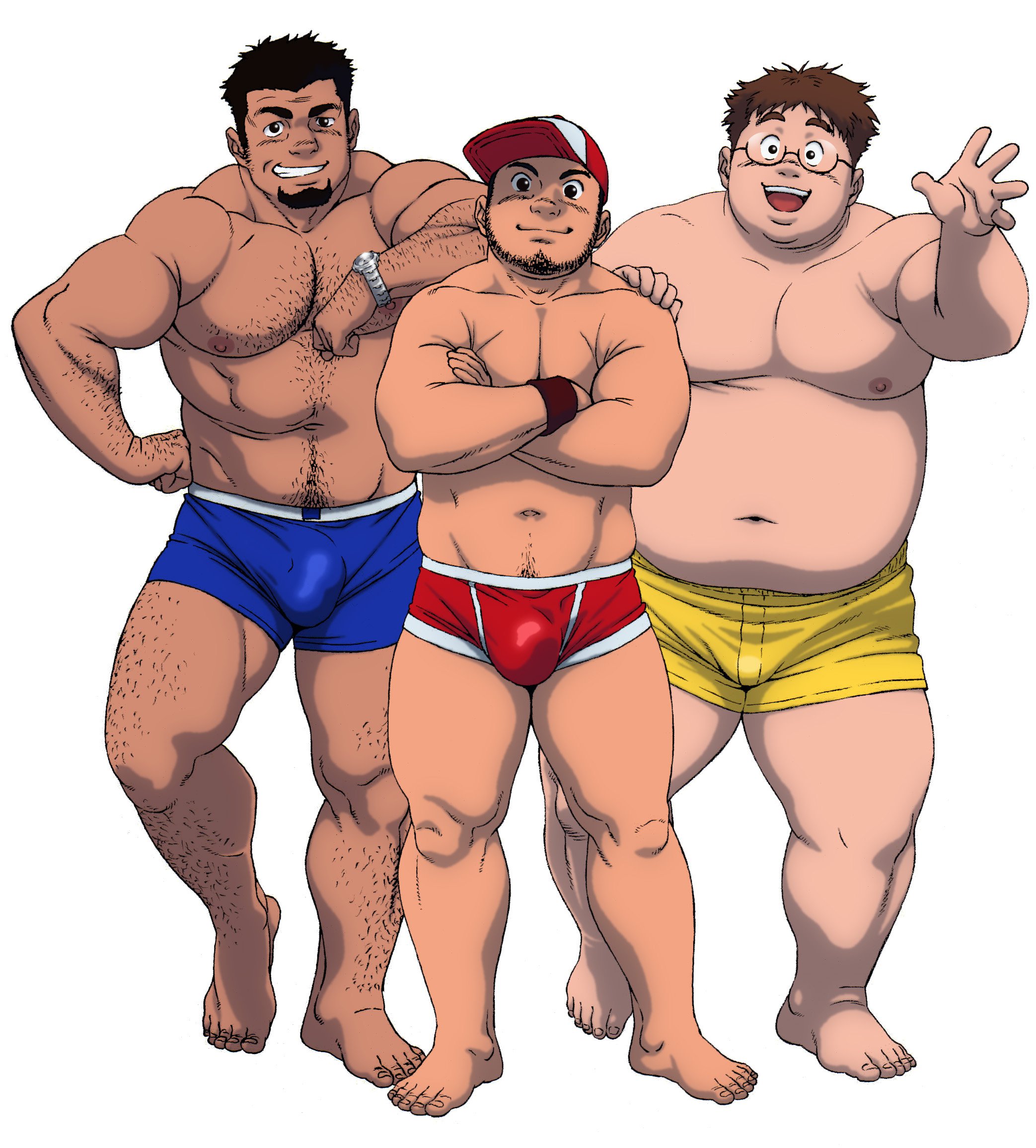 Толстые мужчины аниме