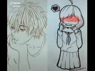 Аниме срисовка тик ток