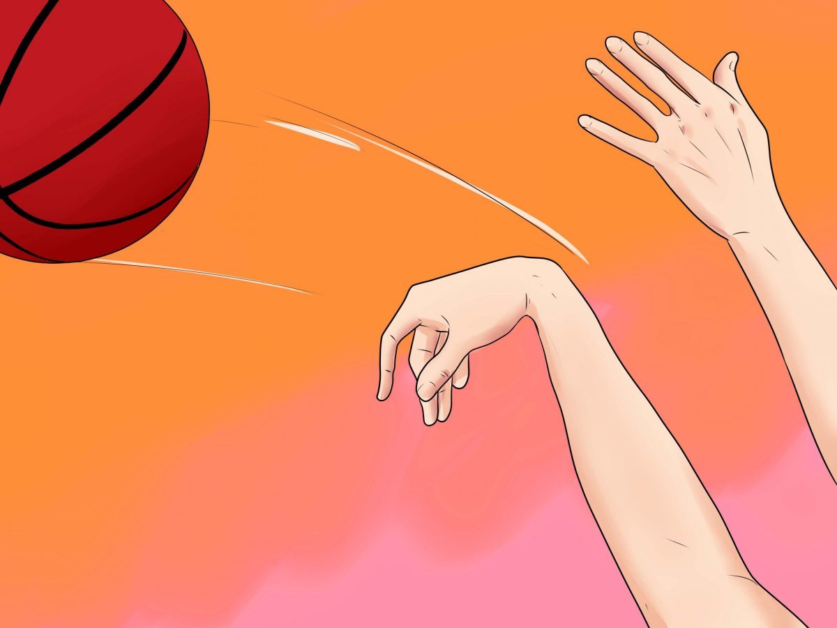 Бросок баскетбольного мяча в кольцо
