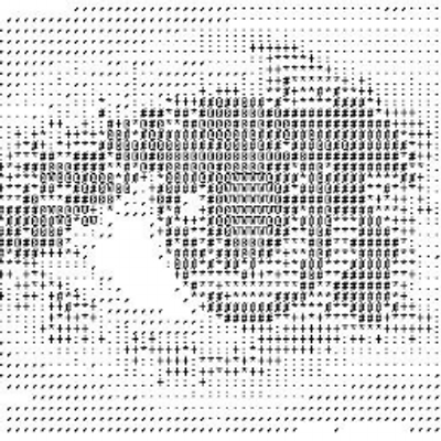 Рисунки символами аниме