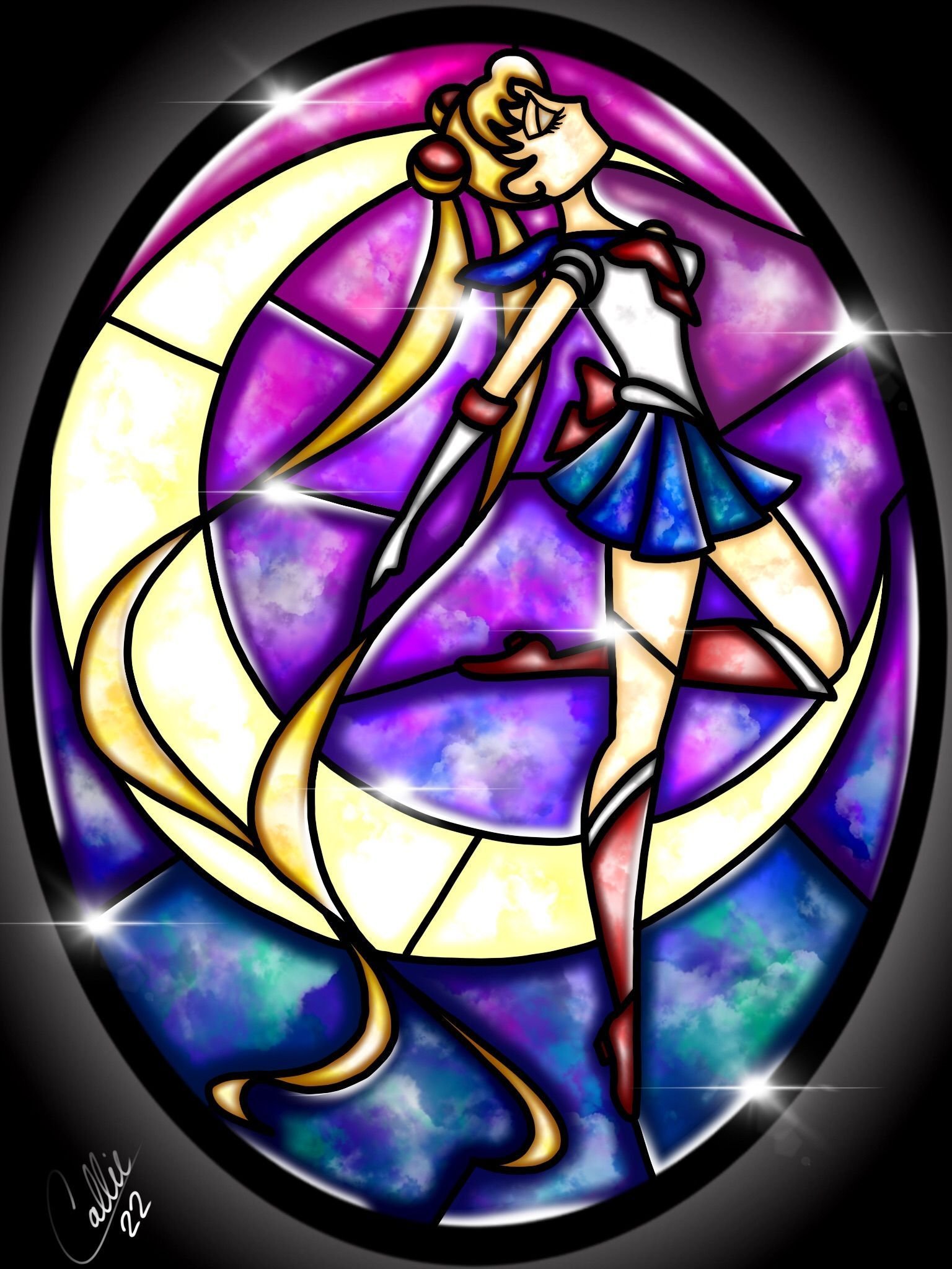Sailor Moon витраж